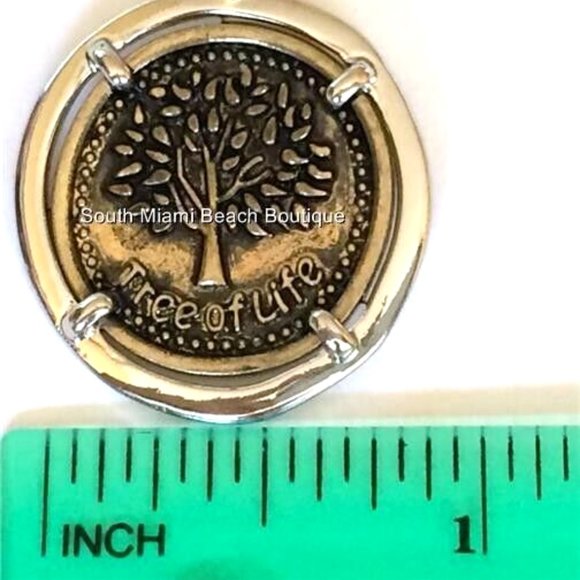 Tree of Life Pendant Necklace Peace Serenity Celtic Silver Gold Plated 18" - Picture 8 of 9